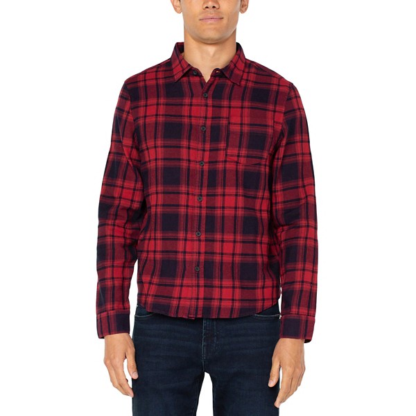 Men's Liverpool Los Angeles Vintage Wash Plaid Flannel Shirt product image