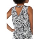 Women's Liverpool Los Angeles Double Woven Sleeveless V-Neck Blouse