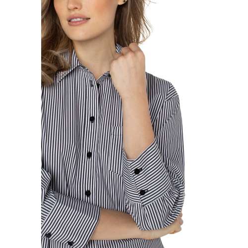 Women's Liverpool Los Angeles Classic Long Sleeve Oversized Button Up Shirt