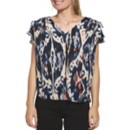 Women's Liverpool Los Angeles Shirred Dolman V-Neck Blouse