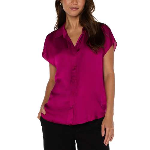 Women's Liverpool Los Angeles gymtech Sleeve Button Up Shirt