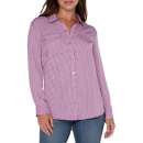 Women's Liverpool Los Angeles Flap Pocket Woven Long Sleeve Button Up Shirt