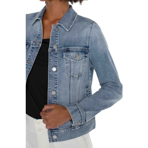 Women's Liverpool Los Angeles Eco Classic Denim Jacket - Primary Image