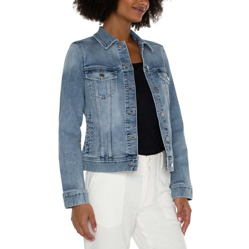 Women's Liverpool Los Angeles Eco Classic Denim Jacket - Primary Image