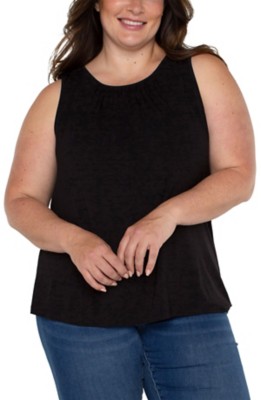 Women's North Carolina Tar Heels Plus Size A-Line Sleeveless Knit Tank Top