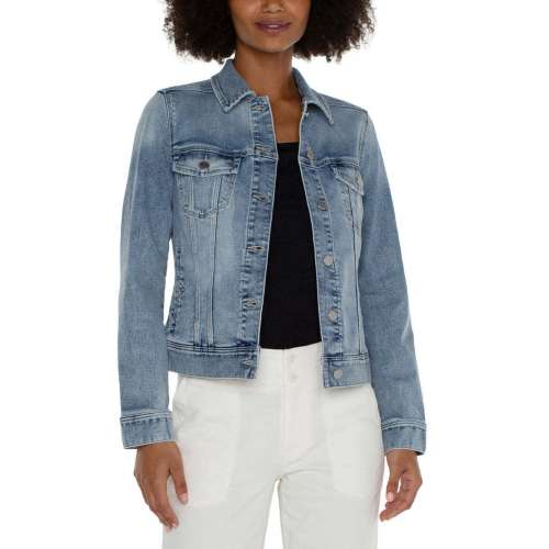 Women's Liverpool Los Angeles Plus Size Plus Size Eco Classic Jean Jacket Jacket