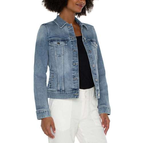 Women's Liverpool Los Angeles Plus Size Plus Size Eco Classic Jean Jacket Jacket