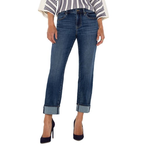 Women's Liverpool Los Angeles Marley Cuffed Girlfriend Jeans - Primary Image