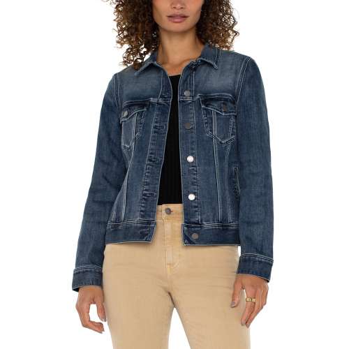 Women's Liverpool Los Angeles Plus Size Plus Size Classic Jean Jacket