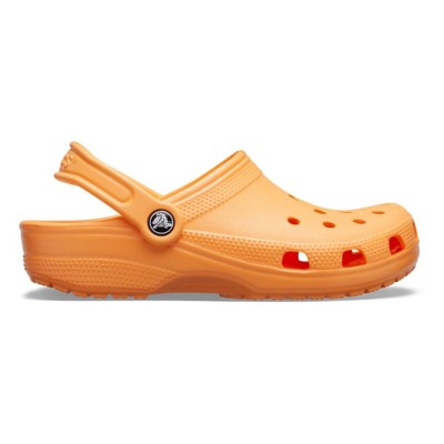 black and orange crocs