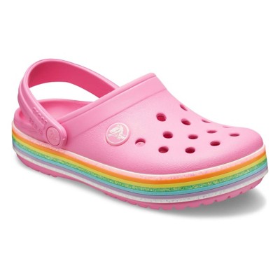 pink sparkly crocs