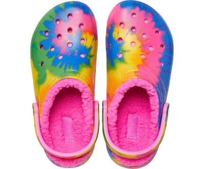 pink fuzz lined crocs