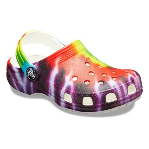 Tie dye fashion infant crocs