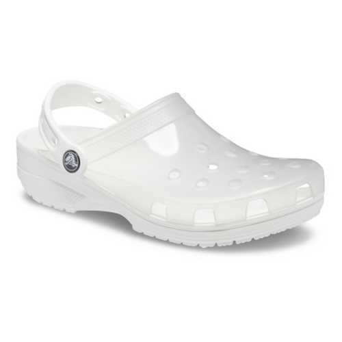 clear top crocs