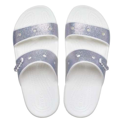 Women's Crocs Classic Glitter Slide Sandals