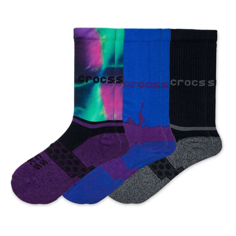 Adult Crocs Out of the World 3 Pack Crew Socks