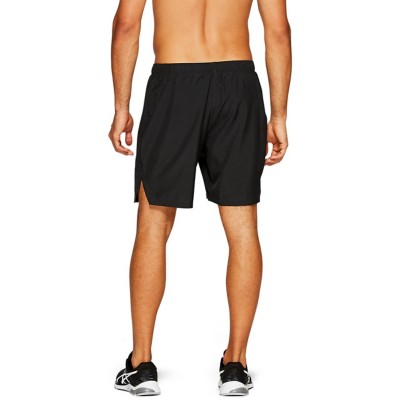 asics 2 in 1 running shorts mens
