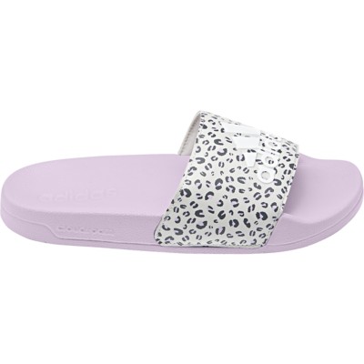 adidas adilette shower slides leopard