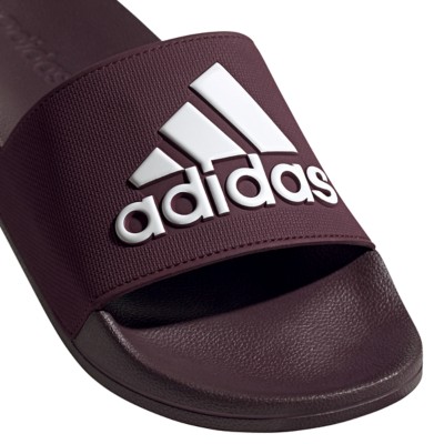 adidas adilette maroon