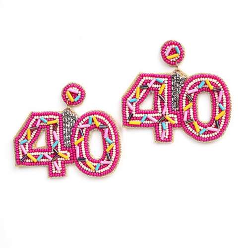Laura Janelle 40th Birthday Sparkle Earrings
