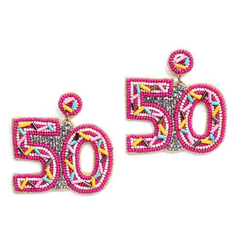 Laura Janelle 50th Birthday Sparkle Earrings