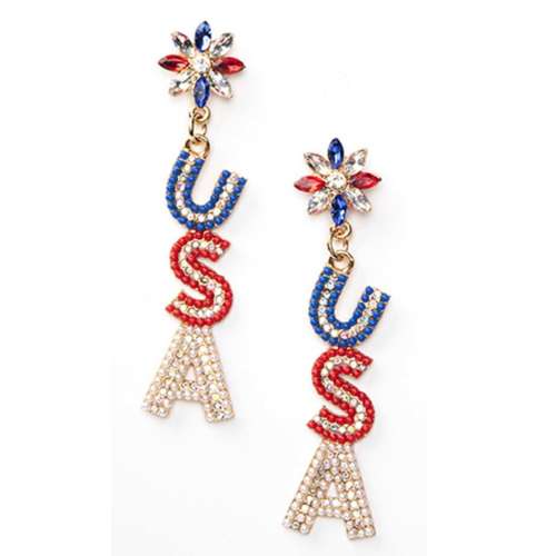 Laura Janelle Crystal USA Earrings