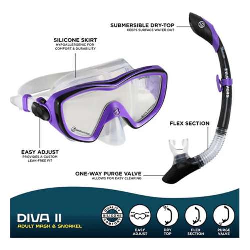 U.S. Divers Diva Mask and Snorkel Combo