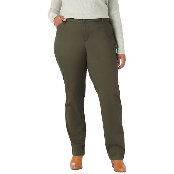 Women's Lee Plus Wrinkle Free Relaxed Fit Straight Leg Pants product image