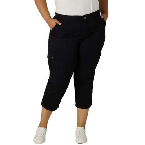 Plus size hot sale cargo capri