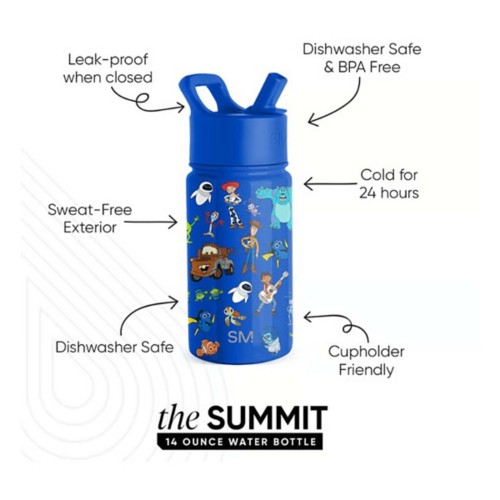 Kids' Simple Modern 14oz Summit Water Bottle with Straw Lid