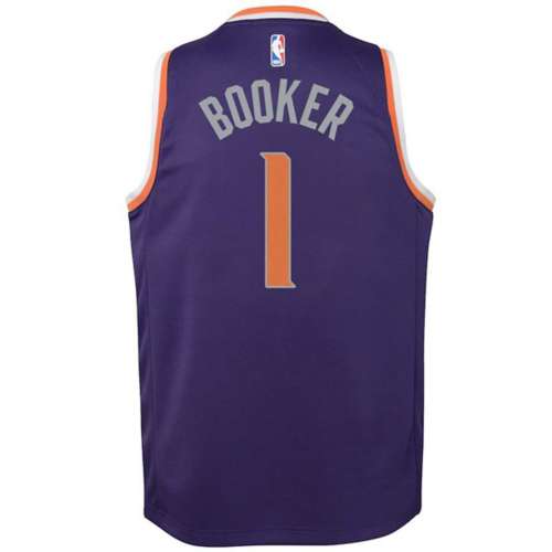 White Nike NBA Phoenix Suns Booker #1 Swingman Jersey