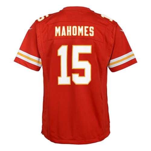 Patrick Mahomes #15 Kansas City Chiefs Stitched Red YOUTH/KIDS S-XL Jersey.