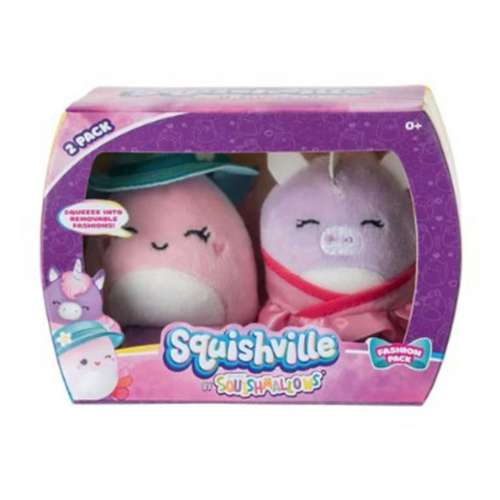 Squishmallows Squishville Assorted 2-Pack Plush