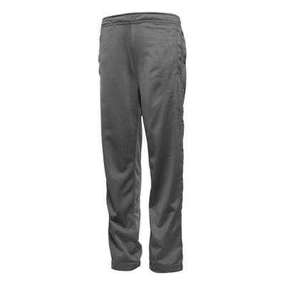 warm up pants with snap sides