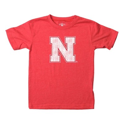 Wes and Willy Kids' Nebraska Cornhuskers Basic Logo T-Shirt