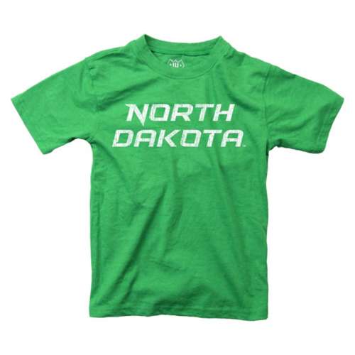 Wes and Willy Baby North Dakota Fighting Hawks Basic Logo Wordmark T-Shirt