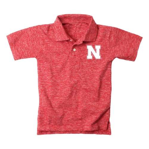 Wes and Willy Kids' Nebraska Cornhuskers Cloudy Polo