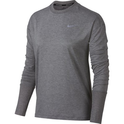 long sleeve grey nike shirt