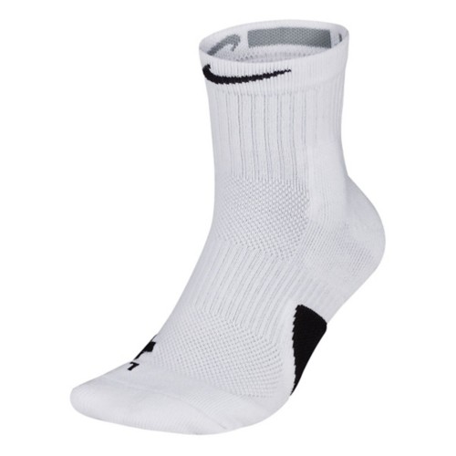 Nike Elite Mid Basketball Socks White