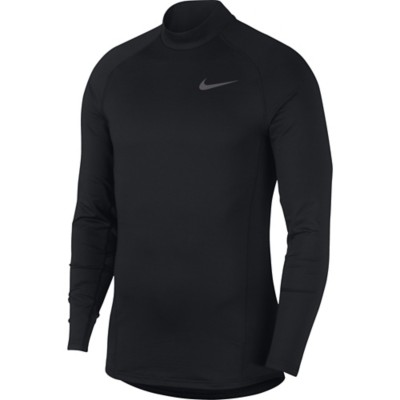 nike men's long sleeve mock shirt