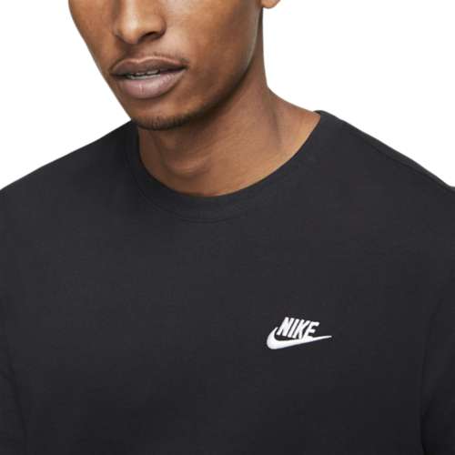 Nike Men's Sportswear Club T-Shirt, Large, Black/White/Dark Grey