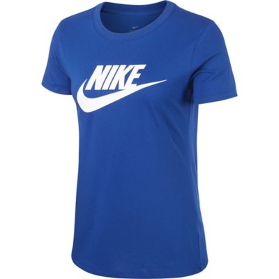blue nike shirt women's