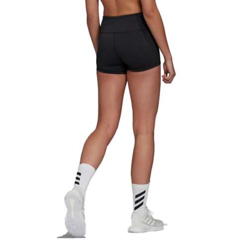 Womens Mizuno Volleyball Black Compression Shorts Booty Shorts Pink XS