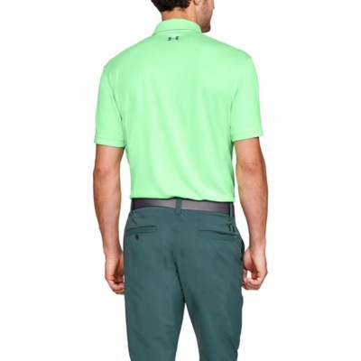 hunter green under armour polo