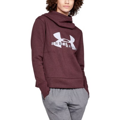 under armour cotton fleece logo hoodie