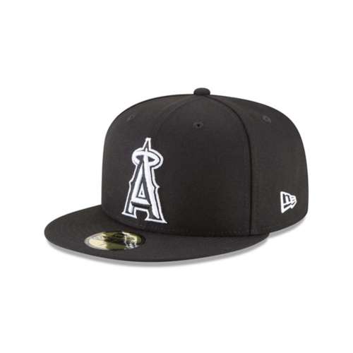 Men's New Era White/Navy California Angels Optic 59FIFTY Fitted Hat