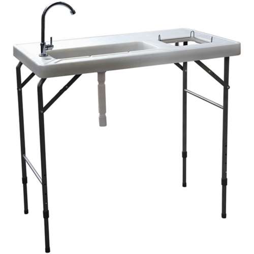 Outdoor Fish and Game Cutting Cleaning Table with Sink and Faucet