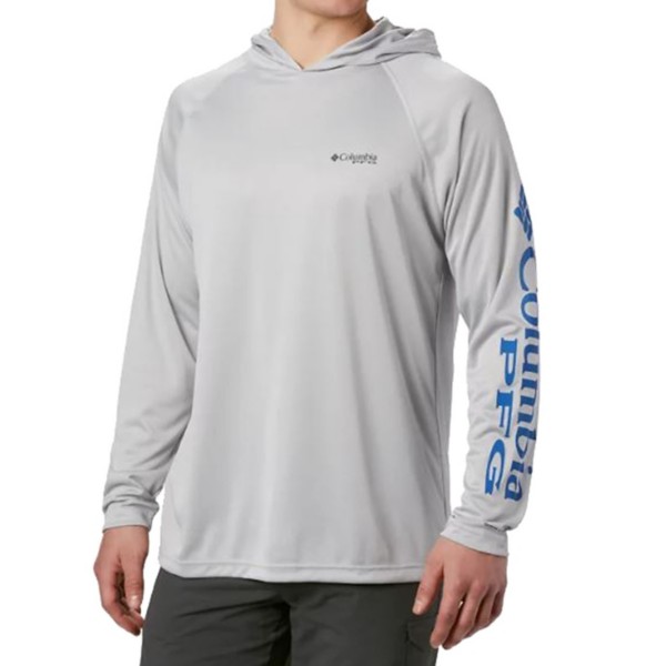Men's Columbia Terminal Tackle Long Sleeve T-Shirt XLarge Cool Grey Heather