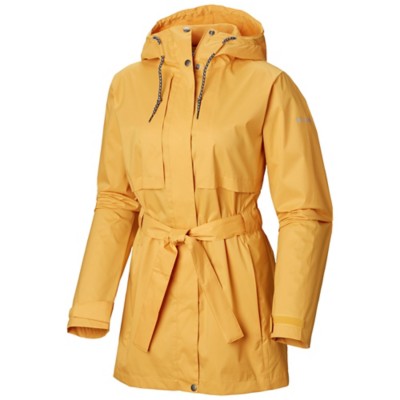 columbia womens yellow rain jacket