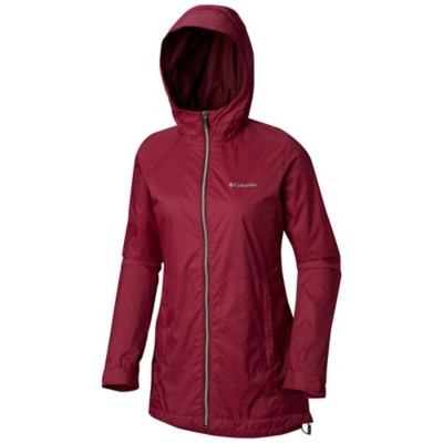 columbia long lined rain jacket